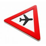 ACHTUNG-Flugzeuge-Magnet