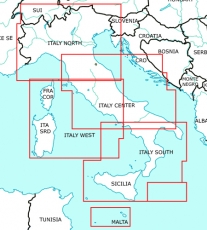 VFR Luftfahrtkarte Italien Nord / Italy North (laminiert)