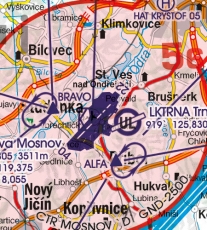 VFR Luftfahrtkarte Tschechien / Czech Republic 2024 (laminiert)