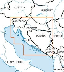 VFR Luftfahrtkarte Kroatien & Bosnien Herzegowina (laminiert)