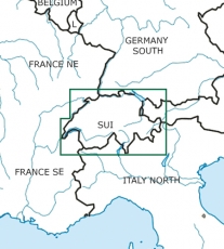 VFR Luftfahrtkarte Schweiz / Switzerland 2024 (laminiert)
