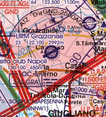 VFR Luftfahrtkarte Italien Center / Italy Center 2024 (laminiert)