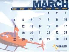 Robinson Helicopters Kalender 2018
