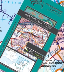 VFR Luftfahrtkarte Niederlande / Netherlands 2024 (laminiert)