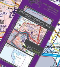 VFR Luftfahrtkarte Frankreich Nordwest / France Northwest 2024 (laminiert)