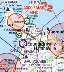 VFR Luftfahrtkarte Frankreich Nordwest / France Northwest 2024 (laminiert)