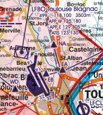 VFR Luftfahrtkarte Frankreich Südost / France Southeast 2024 (laminiert)