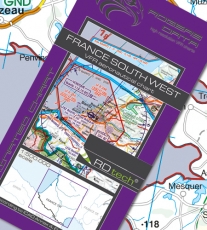 VFR Luftfahrtkarte Frankreich Südwest / France Southwest 2024 (laminiert)