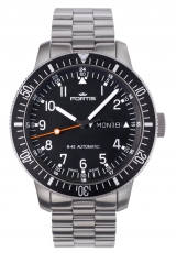 Fortis Official Cosmonauts Day/Date mit Metallband 647.10.11