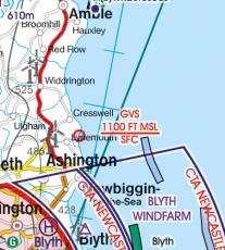 VFR Luftfahrtkarte England Süd / Great Britain South (laminiert)