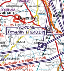 VFR Luftfahrtkarte England Zentrum / Great Britain Center (laminiert)