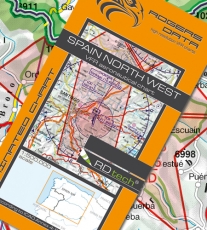 VFR Luftfahrtkarte Spanien Nord West / Spain North West 2024 (laminiert)