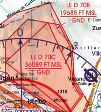 VFR Luftfahrtkarte Spanien Süd West / Spain South West (laminiert)