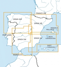 VFR Luftfahrtkarte Spanien Süd West / Spain South West (laminiert)