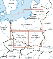 VFR Luftfahrtkarte Polen Nord - Poland North 2024 (laminiert)