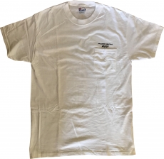R44 T-Shirt White Navy with Breast Pocket