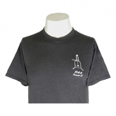 R44 T-Shirt Dark Gray Schematic