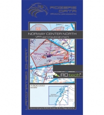 VFR Luftfahrtkarte Norwegen Zentrum Nord / Norway Center North 2024 (laminiert)