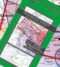 VFR Luftfahrtkarte Rumänien West / Romania West 2024 (laminiert)