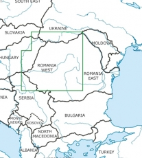 VFR Luftfahrtkarte Rumänien West / Romania West 2024 (laminiert)