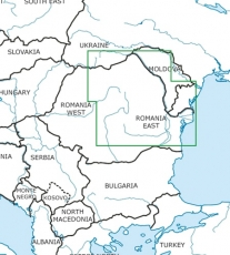 VFR Luftfahrtkarte Rumänien Ost / Romania East 2024 (laminiert)