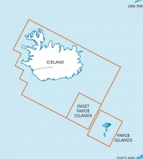 VFR Luftfahrtkarte Island und Färöer Inseln / Iceland and Faroe Islands 2024 (laminiert)