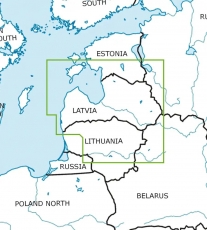 VFR Luftfahrtkarte Lettland / Latvia 2024 (laminiert)