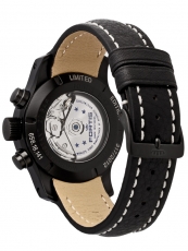 Fortis B-42 Flieger Chronograph Black, Lederband