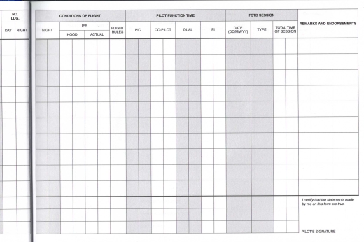 ASA Standard EASA (FCL) Pilot Log - Hardcover, ca. 100 Seiten
