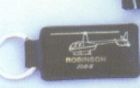 Robinson R44 Lederschlüsselanhänger