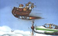 Weihnachtskarte düsentrieb