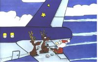 Weihnachtskarte Kartenspieler