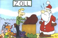Weihnachtskarte Zoll