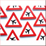 ACHTUNG-Flugzeuge-Magnet