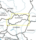 VFR Luftfahrtkarte Slowakei / Slovakia 2024 (laminiert)