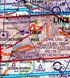 VFR Luftfahrtkarte Österreich 2025 (laminiert)