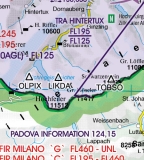 VFR Luftfahrtkarte Österreich 2025 (laminiert)