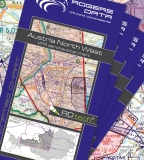 4er Set VFR Luftfahrtkarte Österreich (laminiert)