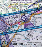 4er Set VFR Luftfahrtkarte Österreich (laminiert)