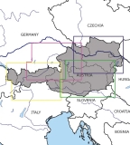 4er Set VFR Luftfahrtkarte Österreich (laminiert)