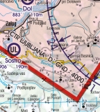 VFR Luftfahrtkarte Slowenien / Slovenia 2024 (laminiert)