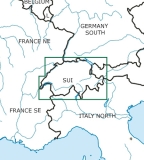 VFR Luftfahrtkarte Schweiz / Switzerland 2024 (laminiert)