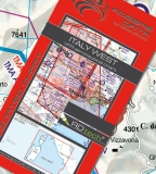VFR Luftfahrtkarte Italien West / Italy West 2024 (laminiert)