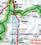 VFR Luftfahrtkarte Italien West / Italy West 2024 (laminiert)