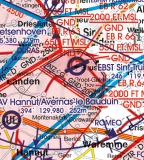 VFR Luftfahrtkarte Belgien & Luxemburg / Belgium & Luxembourg 2024 (laminiert)