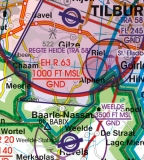 VFR Luftfahrtkarte Niederlande / Netherlands 2024 (laminiert)