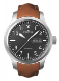 Fortis Aeromaster Steel Day/Date mit Lederband 655.10.10 L.08