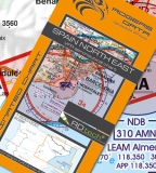 VFR Luftfahrtkarte Spanien Nord Ost / Spain North East (laminiert)