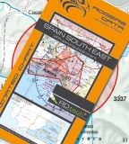VFR Luftfahrtkarte Spanien Süd Ost / Spain South East (laminiert)