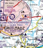 VFR Luftfahrtkarte Polen Süd Ost - Poland South East 2024 (laminiert)